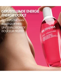 biotherm body mist – eau vitaminée pulsation berry Verfrissende Fruitige Bodymist – Noten Van Framboos, Bergamot, Sinaasappelolie & Cederhout