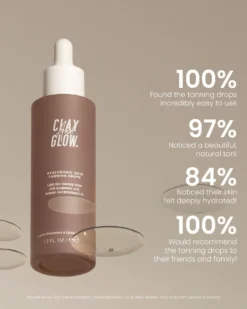 clay and glow hyaluronic acid tanning drops Hyaluronzuur Tanning Druppels