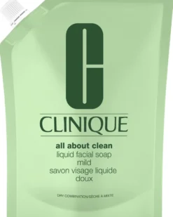 clinique all about clean Navulling Zachte Vloeibare Gezichtszeep – Voor droge tot gemengde huid