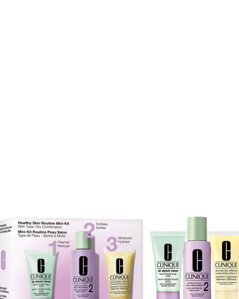 clinique basic 3 temps Healthy Skin Routine Mini Kit Dry Combination