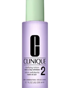 clinique clarifying lotion 2 - twice a day exfoliator EXFOLIËRENDE LOTION - DROGE TOT GEMENGDE HUID - 3-STEP SYSTEM