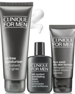 clinique clinique for men™ oil control exfoliating tonic EXFOLIËRENDE LOTION - GEMENGDE TOT VETTE HUID - 3-STEP SYSTEM