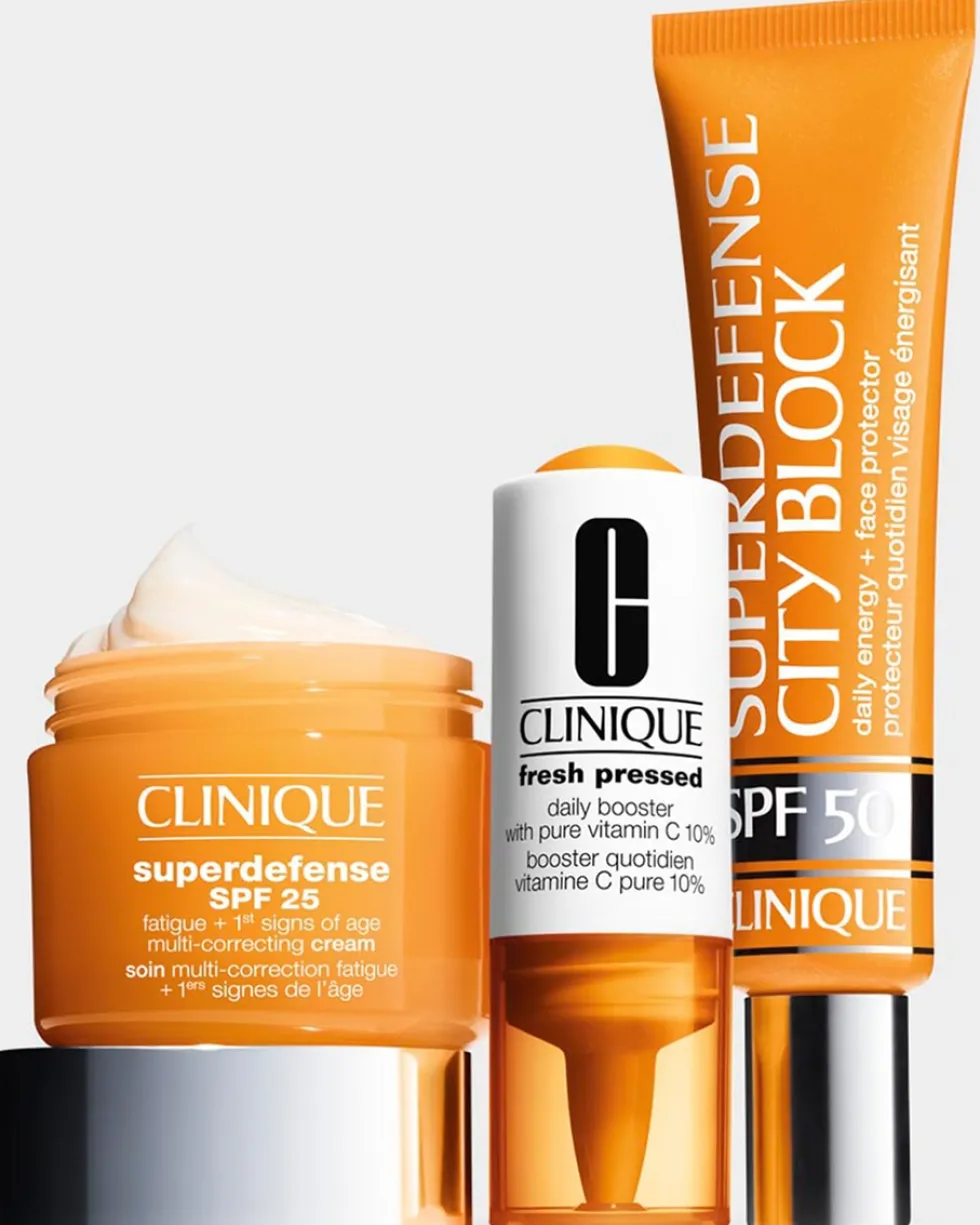 clinique superdefense city block broad daily energy + face protector ZONNEBESCHERMING GEZICHT - REVITALISEREND & OLIEVRIJ