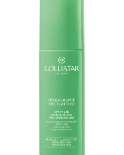 collistar hydra-illuminating Multi-Active Deodorant Spray 24H With Aloe Milk Hypersensitive Skin, Alcohol Free Fragrance Free