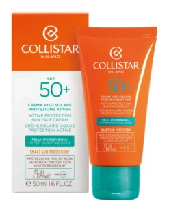 collistar suncare ACTIVE PROTECTION TANNING FACE CREAM SPF50