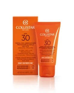 collistar suncare GLOBALE ANTI-AGE PROTECTION TANNING FACE CREAM SPF30