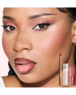 huda beauty blushed nudes LIP & CHEEK SET