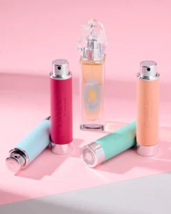 ici paris xl fragance atomizer leather hot pink Navulbare tasverstuiver