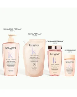 kérastase gloss absolu bain hydra-glaze Anti-frizz shampoo met glanseffect - voor lang, pluizig haar
