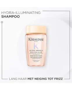 kérastase gloss absolu bain hydra-glaze Anti-frizz shampoo met glanseffect - voor lang, pluizig haar