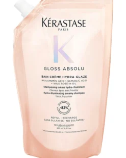 kérastase gloss absolu bain riche crème hydra-glaze navulverpakking Anti-Frizz Shampoo Met Glanseffect - Voor Dik, Pluizig Haar