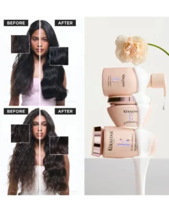 kérastase gloss absolu masque riche crème hydra-glaze Hydraterend Anti-Frizz Haarmasker - Voor Dik, Pluizig Haar
