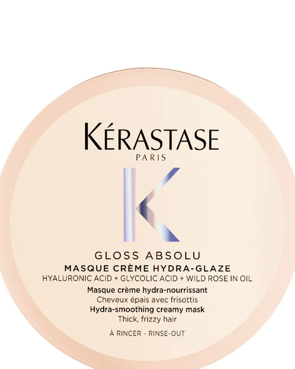 kérastase gloss absolu masque riche crème hydra-glaze Hydraterend Anti-Frizz Haarmasker - Voor Dik, Pluizig Haar