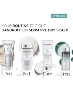 kérastase symbiose micro-peeling cellulaire Micro-exfoliërende cellulaire anti-roos pre-shampoo verzorging