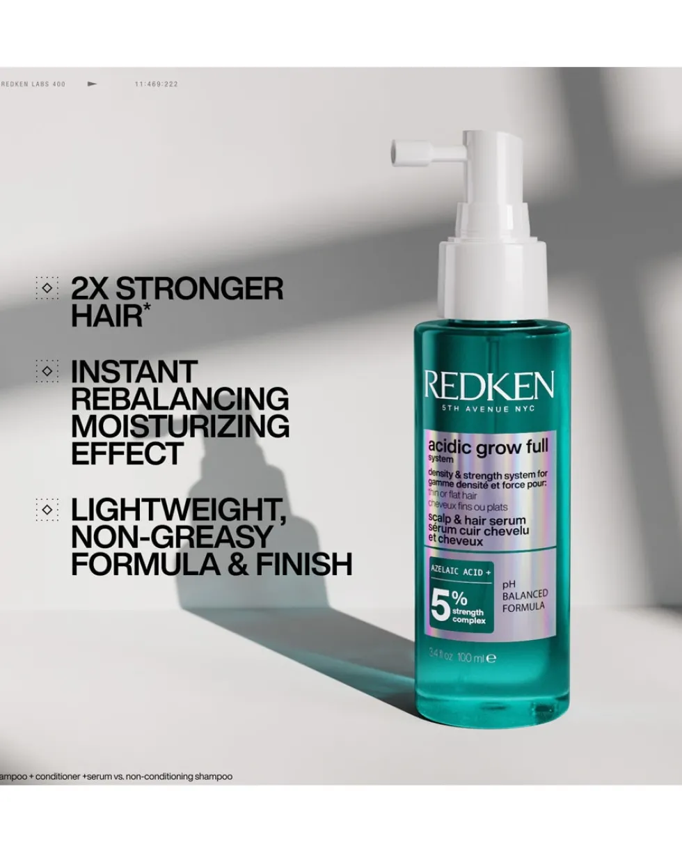 redken acidic grow full system Hair Serum - Voor Dun Of Futloos Haar