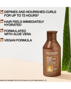 redken all soft mega curls Shampoo - voor krullen en kroeshaar