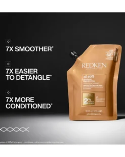redken all soft Shampoo refill - voor droog en broos haar
