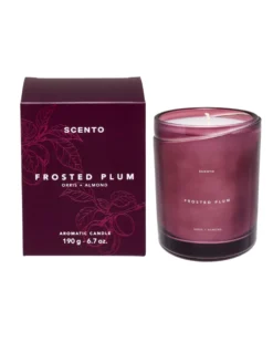 scento frosted plum Geparfumeerde kaars orris & amandel 190Gr
